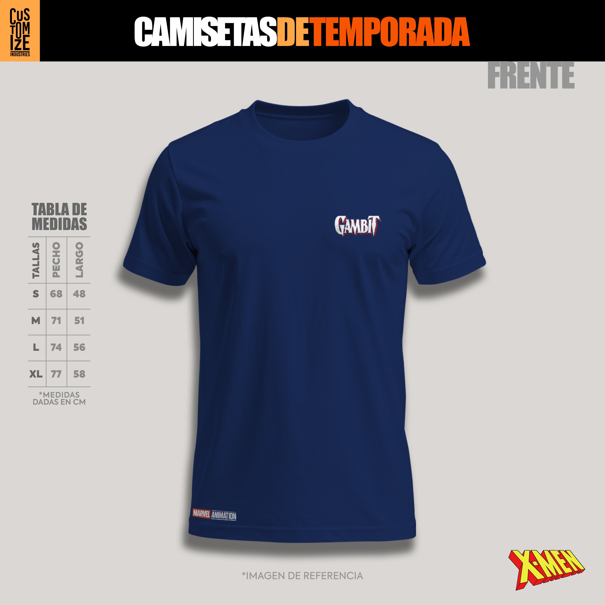 Gambit X-Men – Camiseta de Temporada