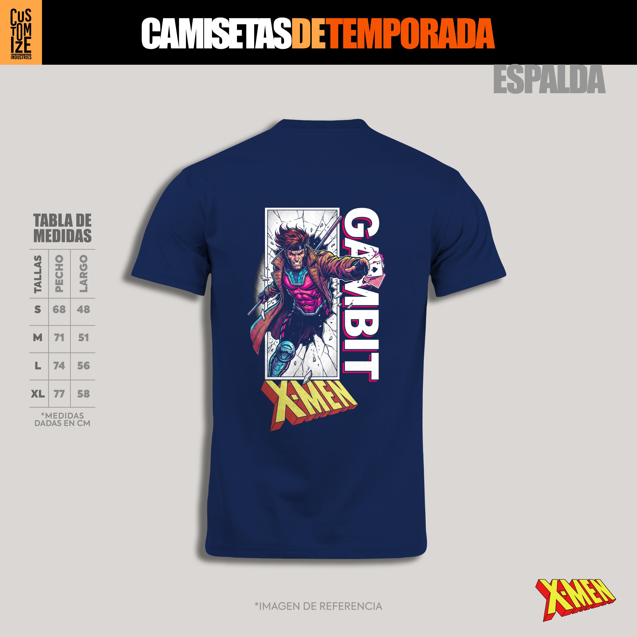 Gambit X-Men – Camiseta de Temporada