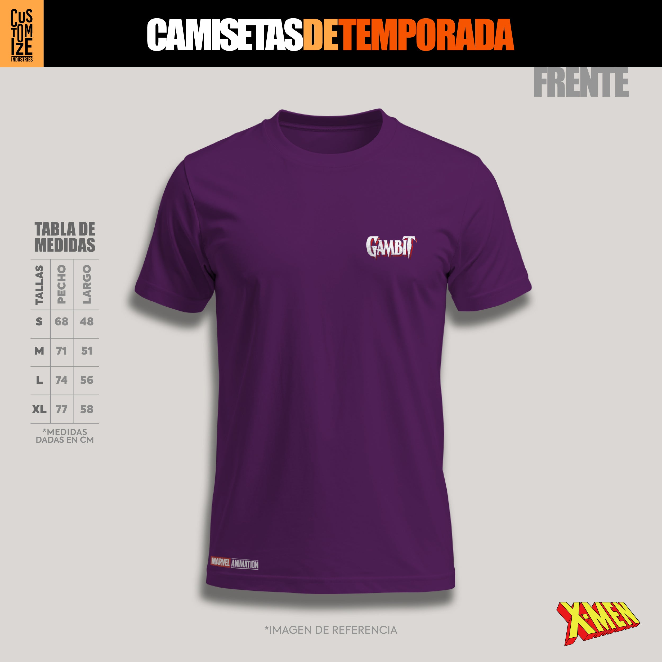 Gambit X-Men – Camiseta de Temporada