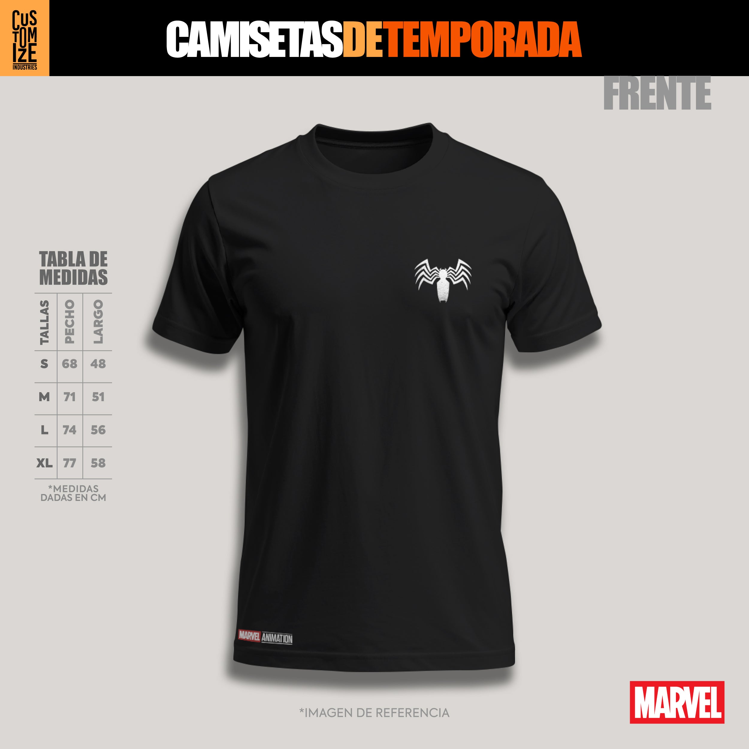 Venom Marvel – Camiseta de Temporada