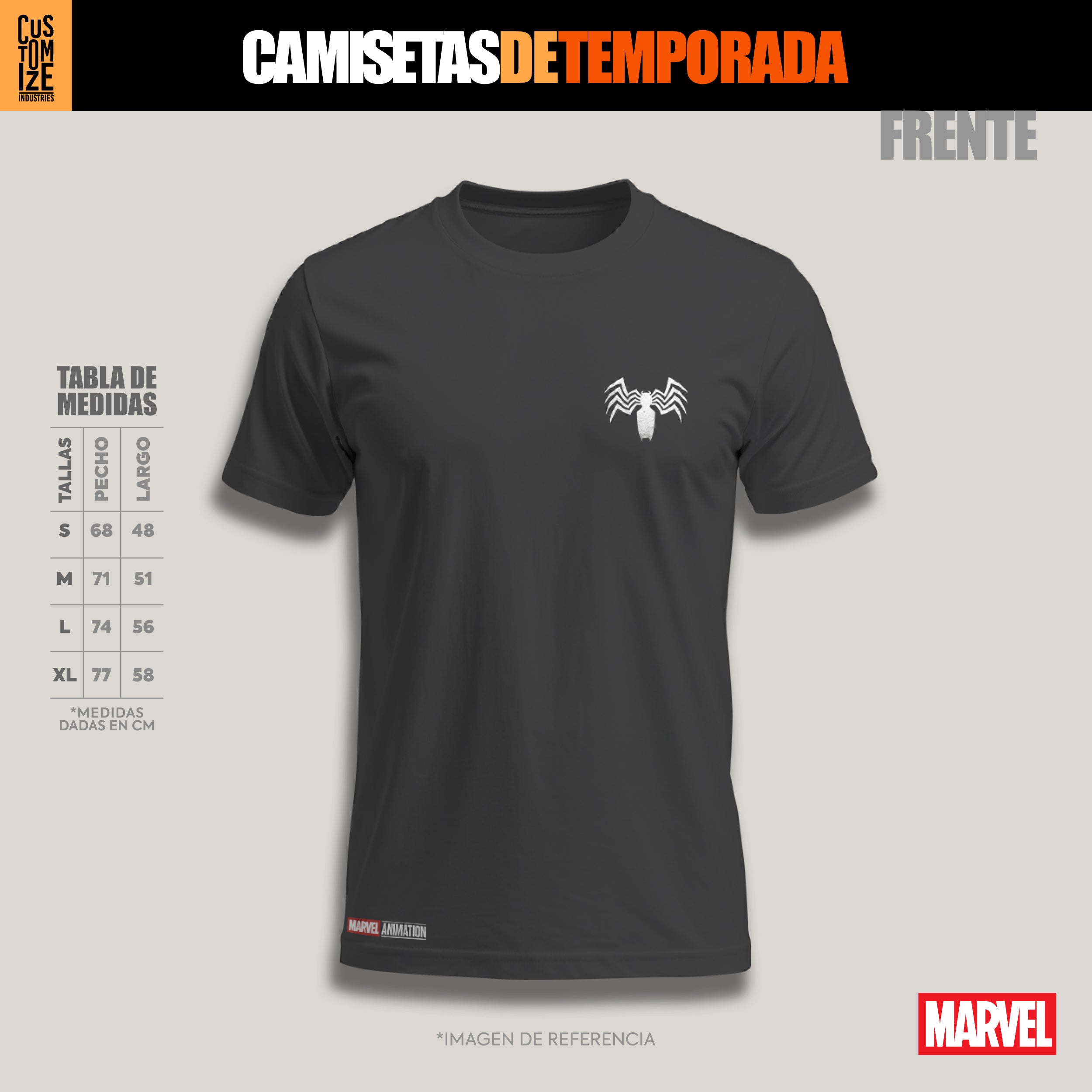 Venom Marvel – Camiseta de Temporada