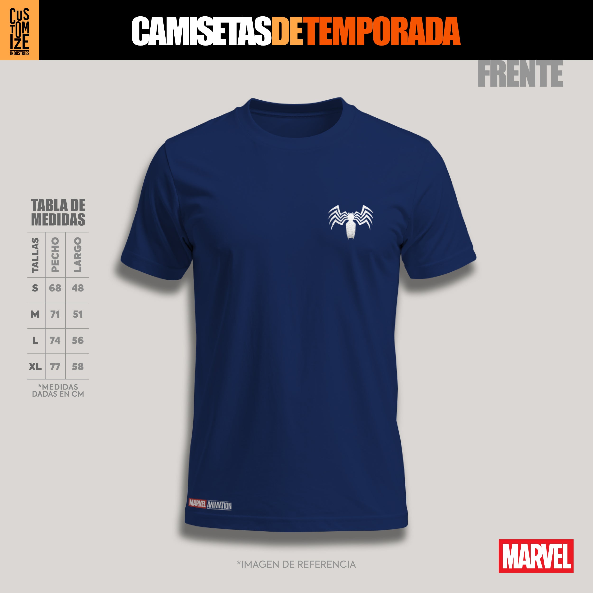 Venom Marvel – Camiseta de Temporada