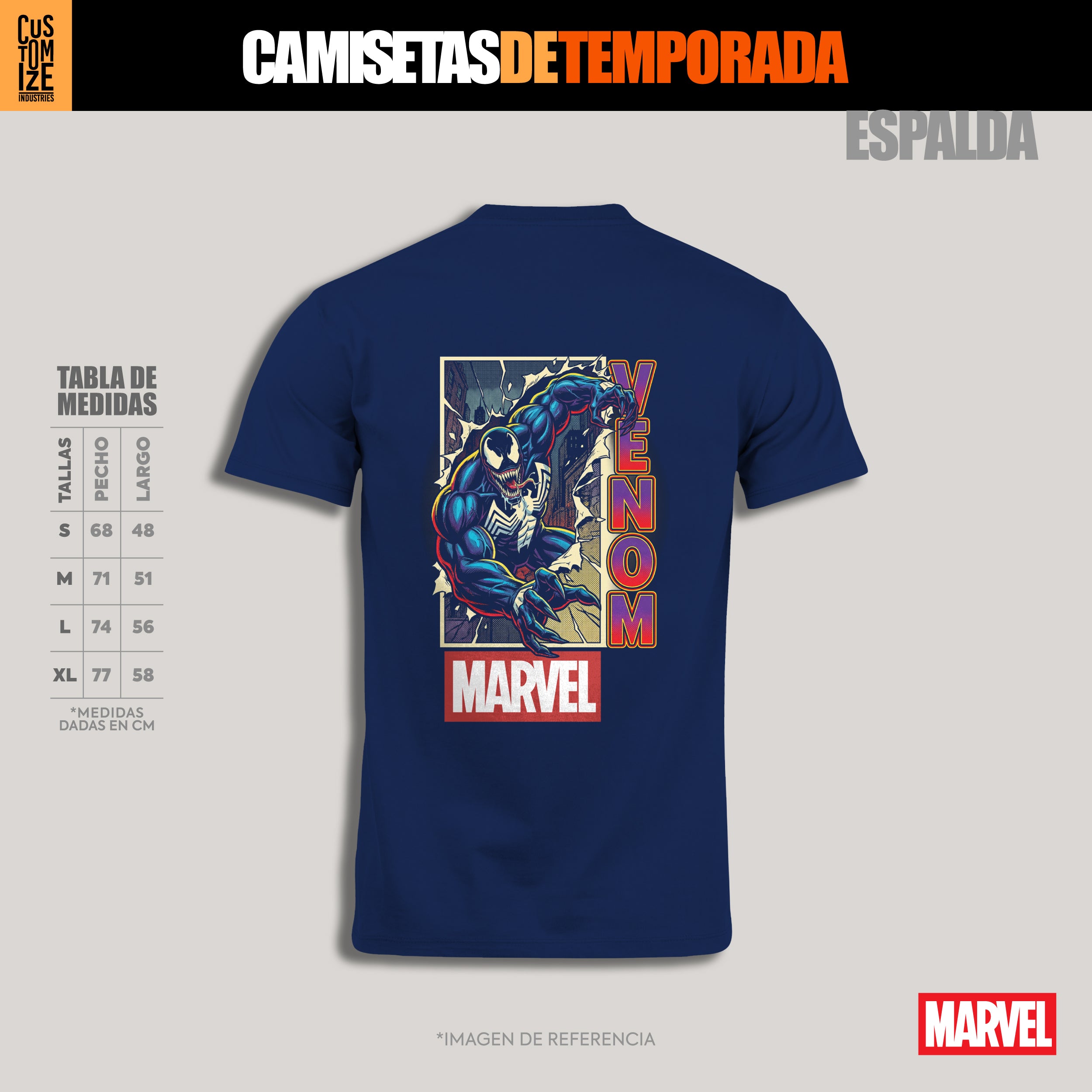 Venom Marvel – Camiseta de Temporada