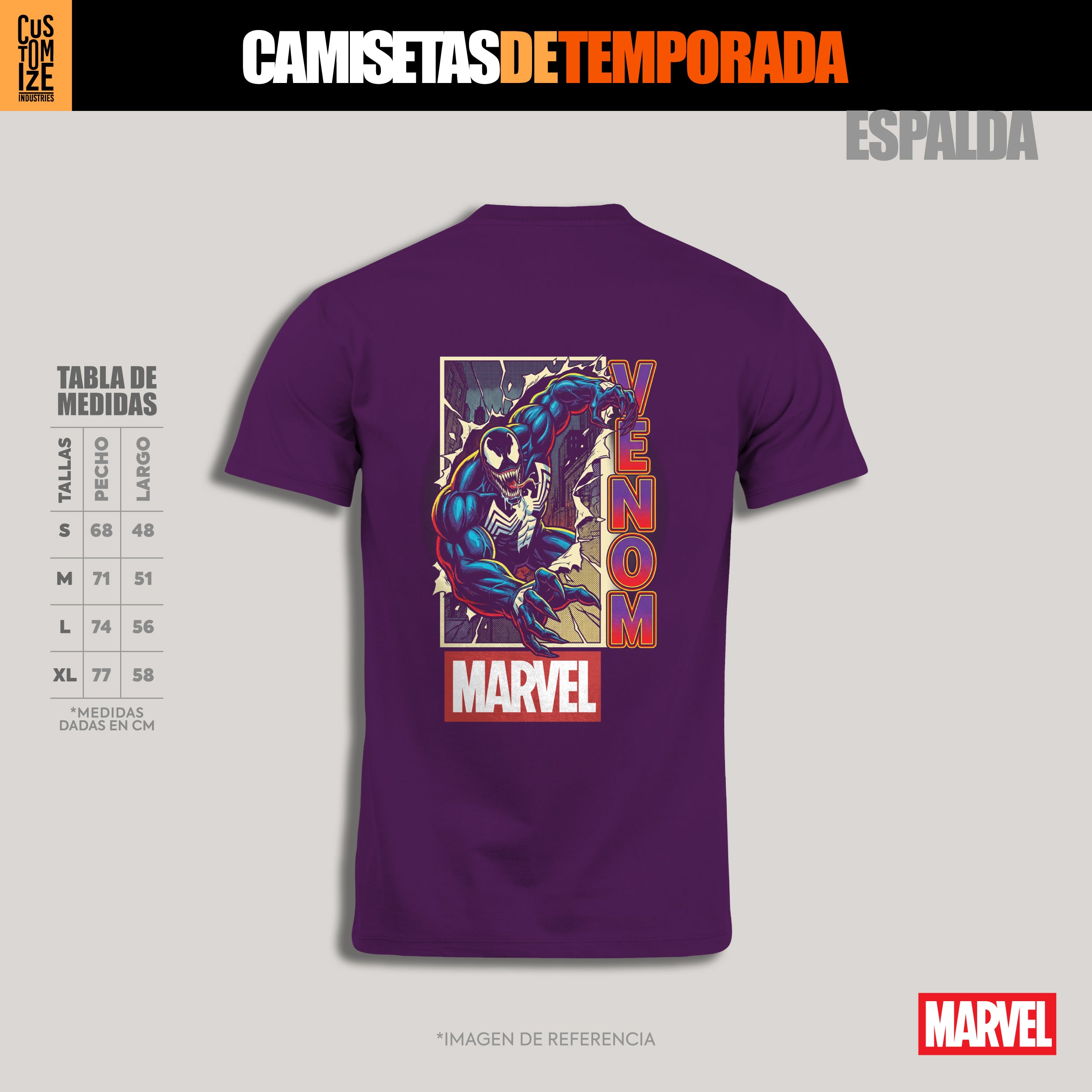 Venom Marvel – Camiseta de Temporada