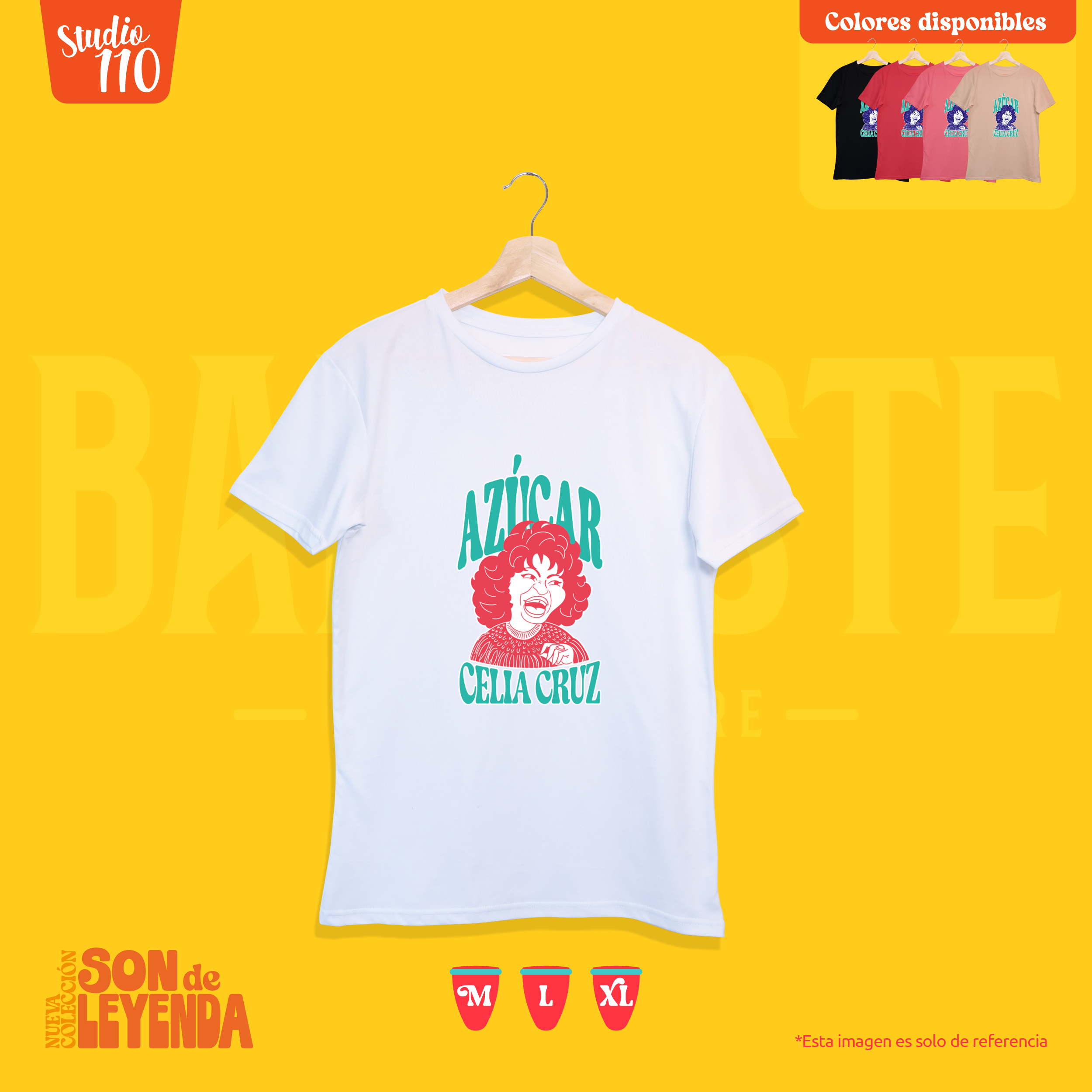 Camiseta de manga corta Celia Cruz