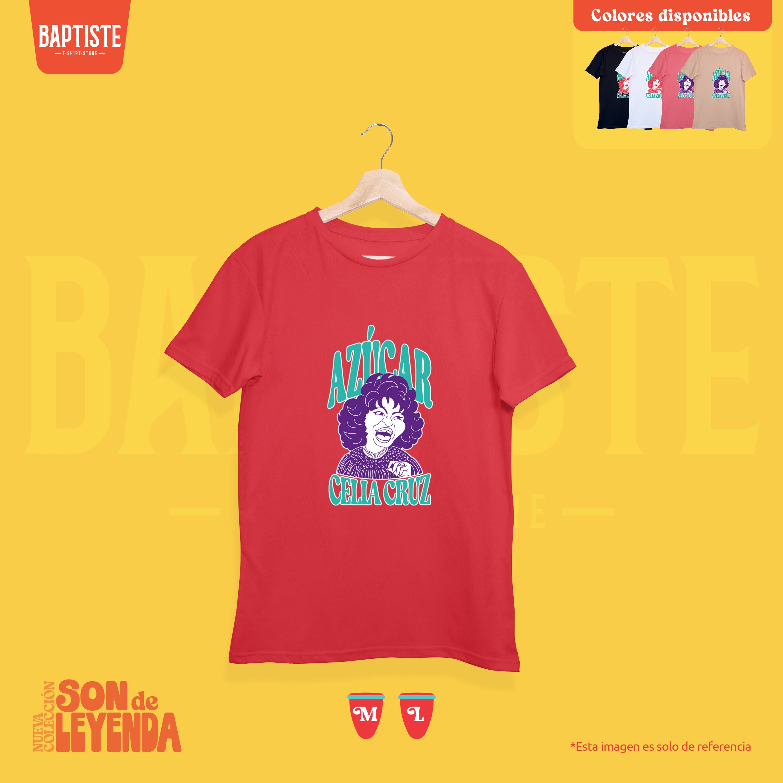 Camiseta de manga corta Celia Cruz