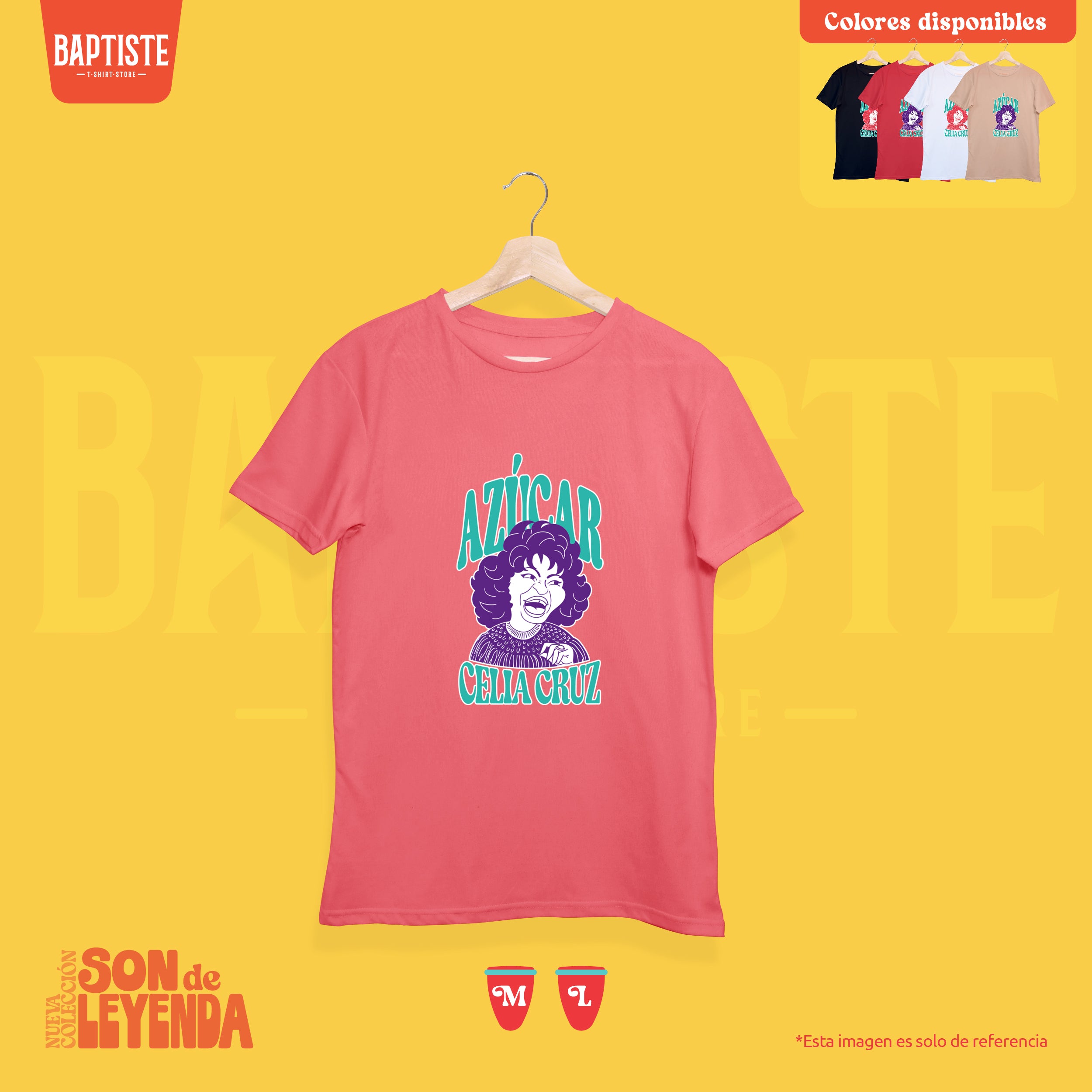 Camiseta de manga corta Celia Cruz