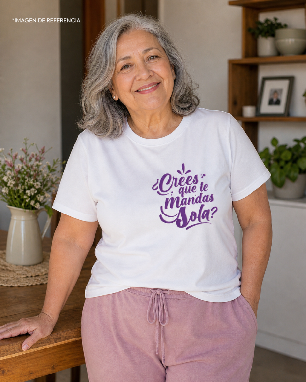 Camiseta “¿Crees que te mandas sola?”