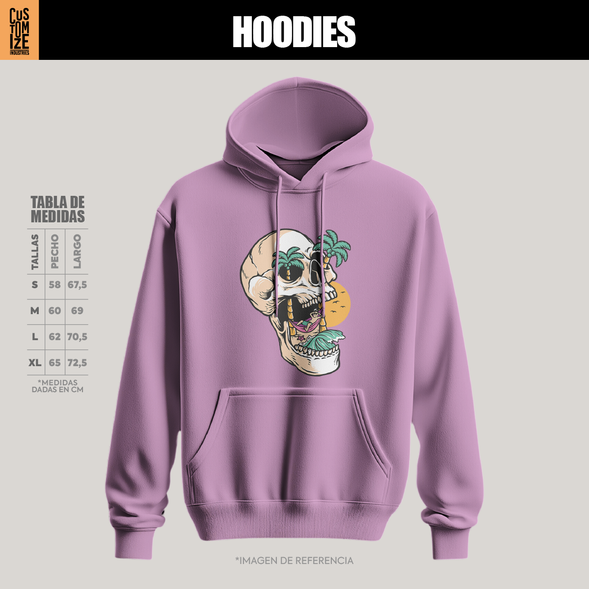Hoodie Summer Skull