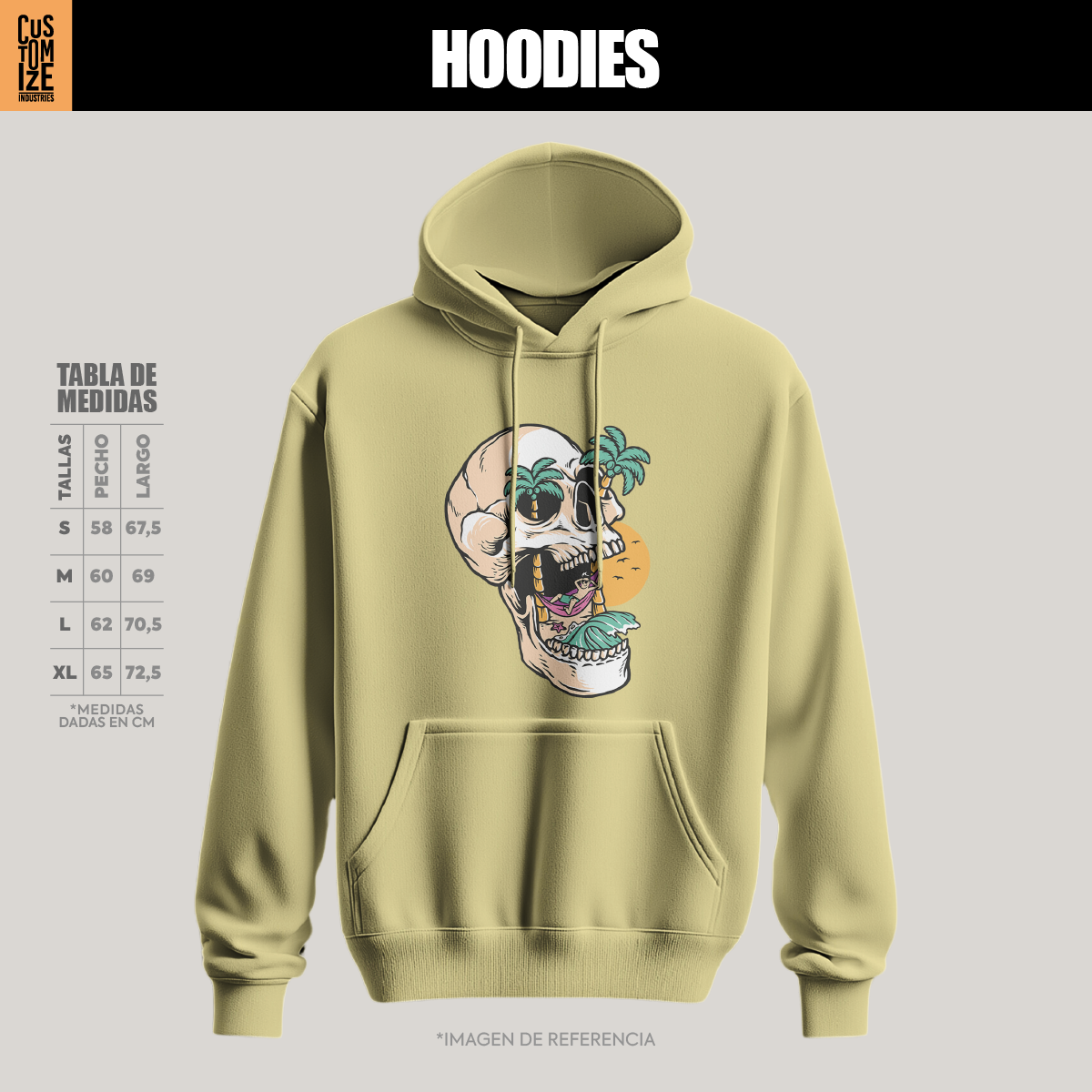 Hoodie Summer Skull